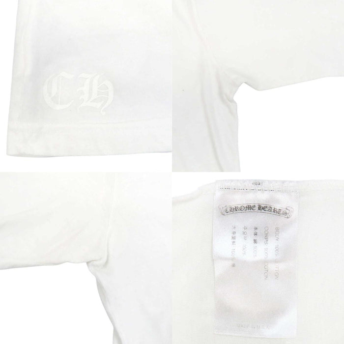CHROME HEARTS 
CH コットン 
袖フローラル ホースシュー プリント ロングスリーブ Tシャツ