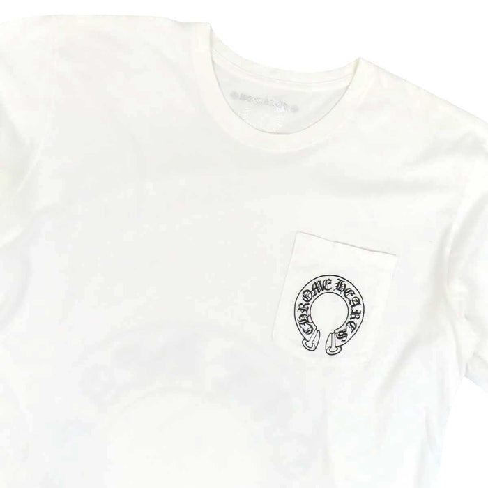 CHROME HEARTS 
CH コットン 
袖フローラル ホースシュー プリント ロングスリーブ Tシャツ
