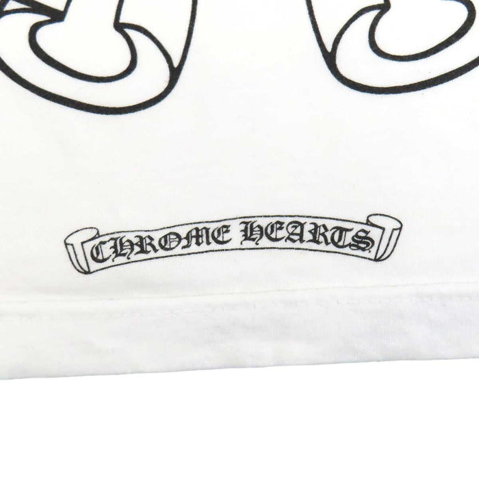 CHROME HEARTS 
CH コットン 
袖フローラル ホースシュー プリント ロングスリーブ Tシャツ