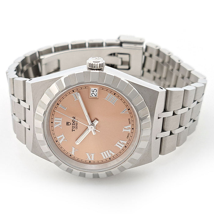 TUDOR  
Royal Date quadrante salmon  
Con scatola e garanzia