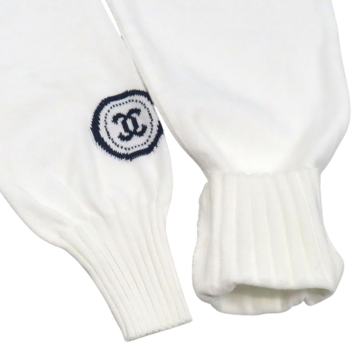 CHANEL 
01P COCO CC Logo Manches longues 
Logo Coco Tricot coton