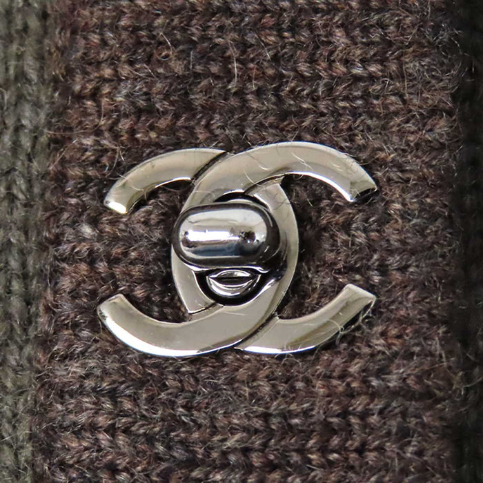 CHANEL 
COCO CC ロゴ Vネック 
ココマーク ターンロック カシミヤ ロング カーディガン