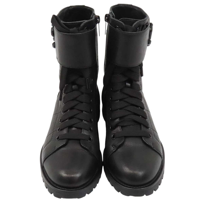 JIMMY CHOO 
レースアップ 
JCロゴ レザー レースアップ ブーツ
