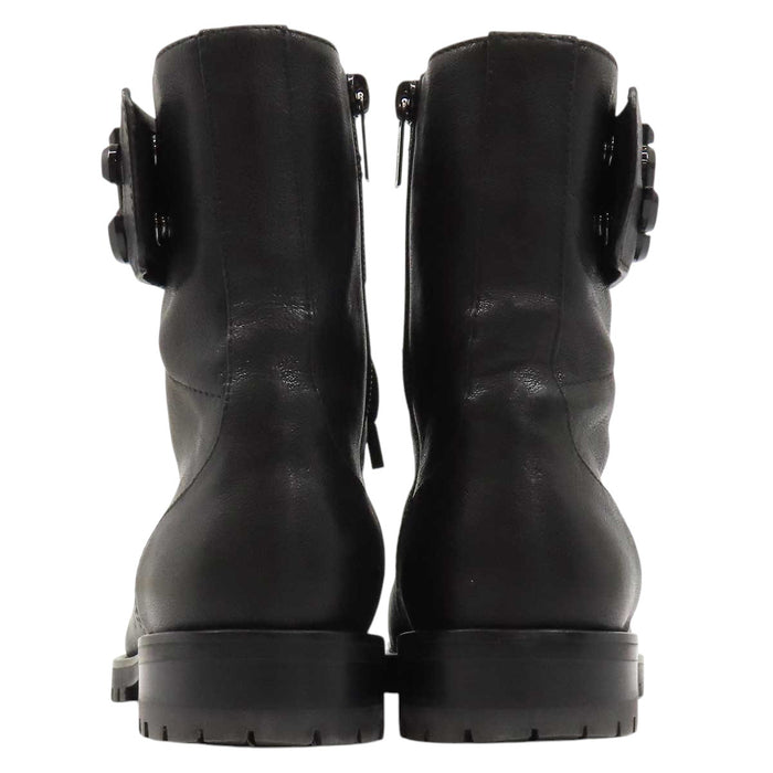 JIMMY CHOO 
レースアップ 
JCロゴ レザー レースアップ ブーツ