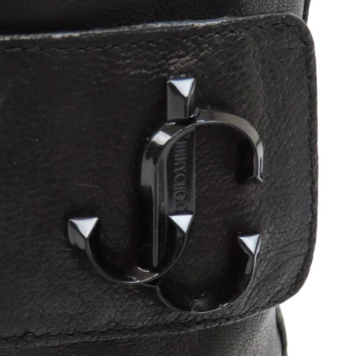 JIMMY CHOO 
レースアップ 
JCロゴ レザー レースアップ ブーツ