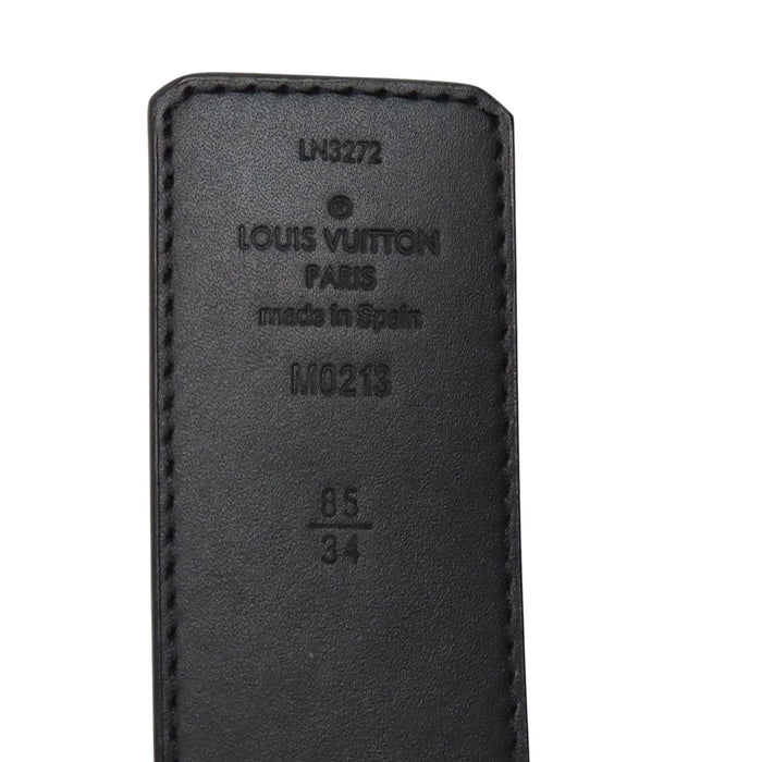 LOUIS VUITTON 
Cintura reversibile in pelle con logo 
Cintura LV Initial 40MM 
Damier Graphite