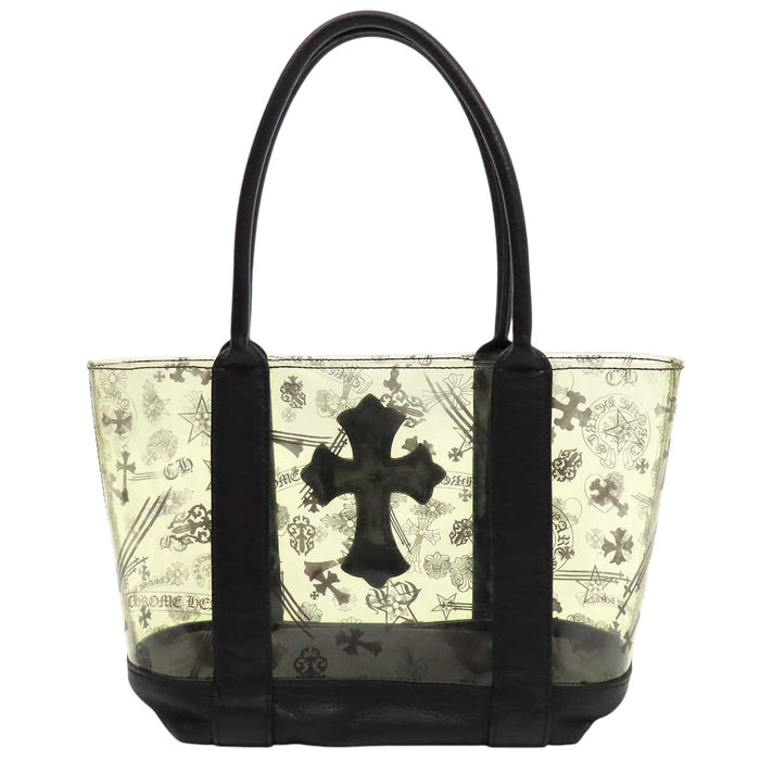 CHROME HEARTS 
CH TOTE MINI VINYL ミニ ビニール PVC レザー 
クロスパッチ MINI トート バッグ