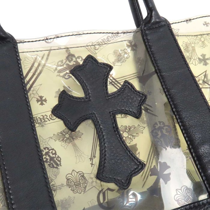 CHROME HEARTS 
CH TOTE MINI VINYL ミニ ビニール PVC レザー 
クロスパッチ MINI トート バッグ