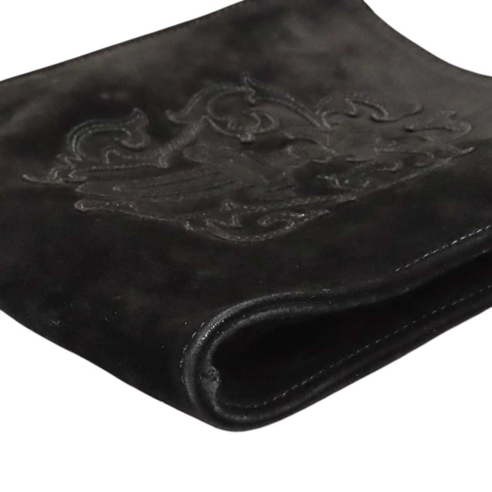 CHROME HEARTS 
CH スクロールラベル ヴァインダガー パッチ 
SQ PKT VINE DAGGER スエード レザー ショルダーバッグ