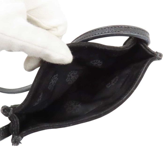 CHROME HEARTS 
CH スクロールラベル ヴァインダガー パッチ 
SQ PKT VINE DAGGER スエード レザー ショルダーバッグ