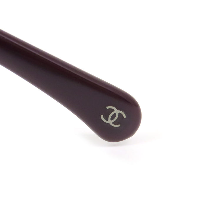 CHANEL 
COCO CC ロゴ アイウェア シルバーカラーメタル 
ココマーク チェーン デザイン ラウンド サングラス