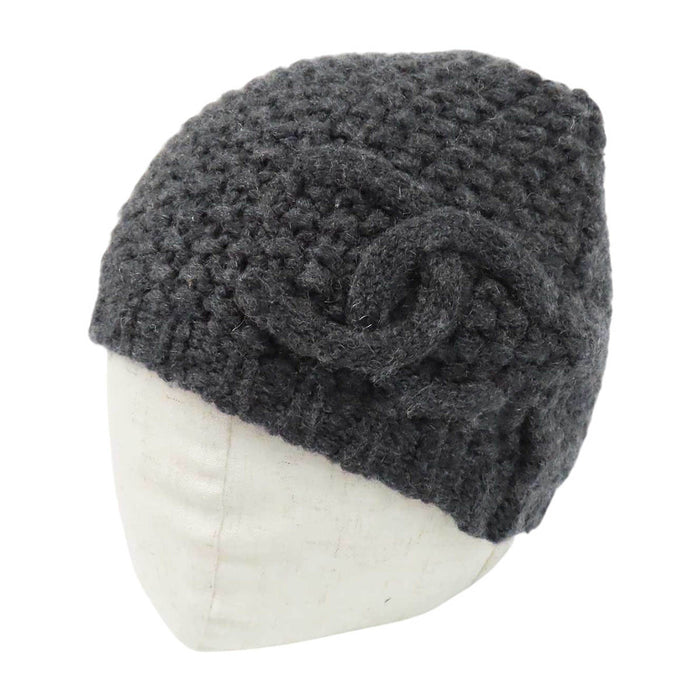 CHANEL 
COCO CC ロゴ スポーツライン 
ココマーク カシミヤ ニットキャップ