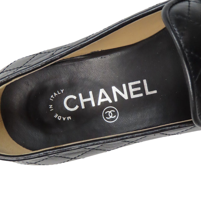 CHANEL 
COCO CC ロゴ レザー コイン 
ココマーク マトラッセ ローファー
