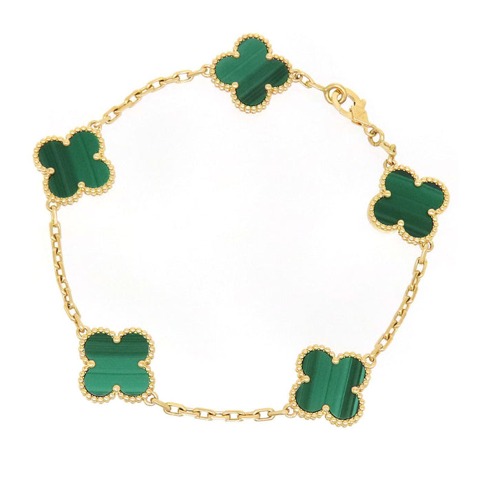 Van Cleef & Arpels  
復古阿爾罕布拉手鍊 5顆圖案