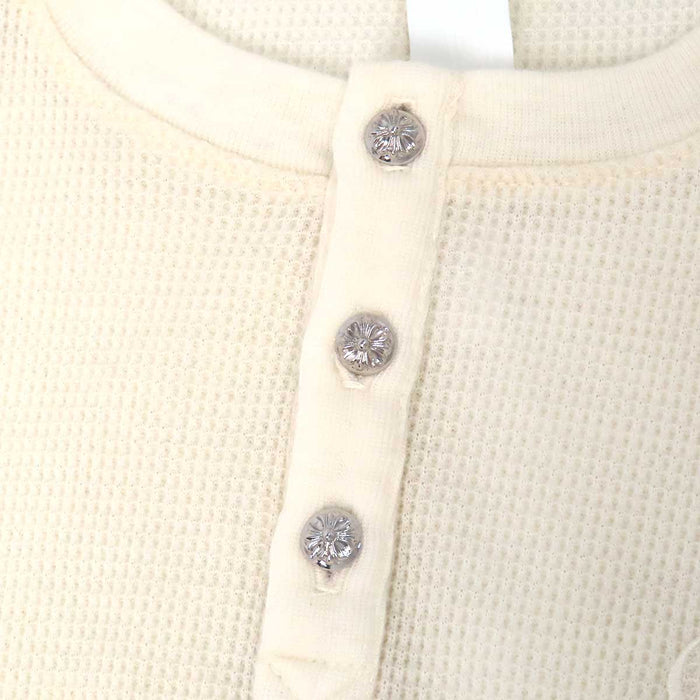 CHROME HEARTS 
ロゴ ウール ワッフル生地 ハーフスリーブ 
CH 刺繍 クロスボール サーマル カットソー