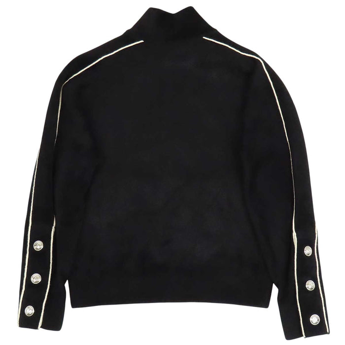 CHANEL 
COCO CC ココボタン ハイネック カシミヤ混 
ココマーク ジップアップ ジャケット