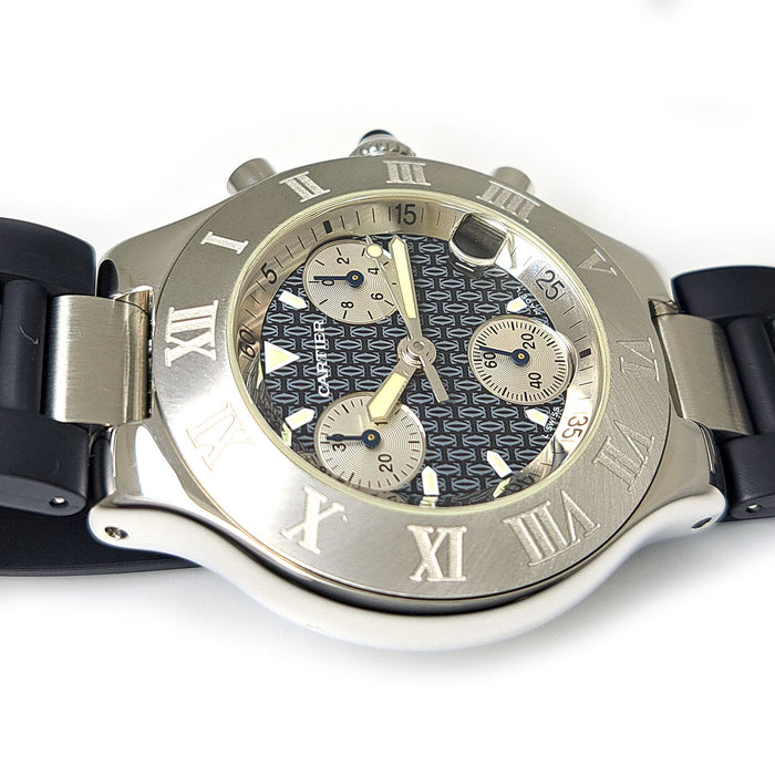 CARTIER 
21 クロノスカフ ウォッチ LM 
箱ギャラ付