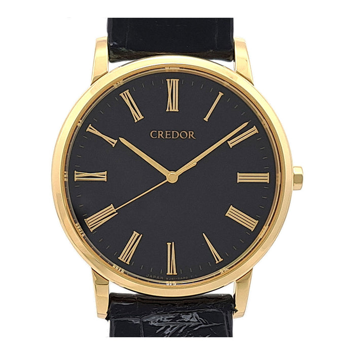 SEIKO 
クレドール シグノ イエローゴールド 
箱付