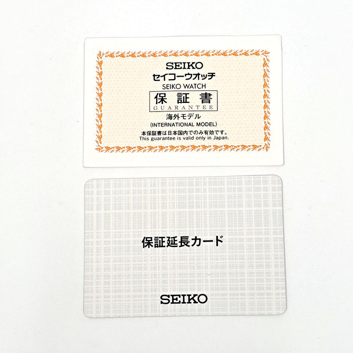 SEIKO  
Prospex Mechanical  
With Warranty Card