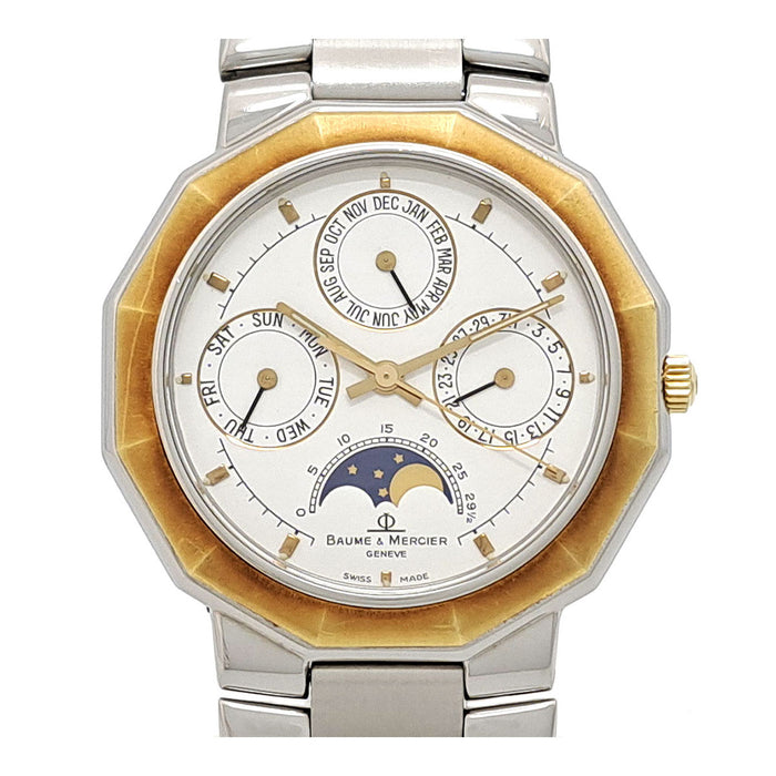 Baume & Mercier 
Riviera Triple Calendar Moonphase 
With box