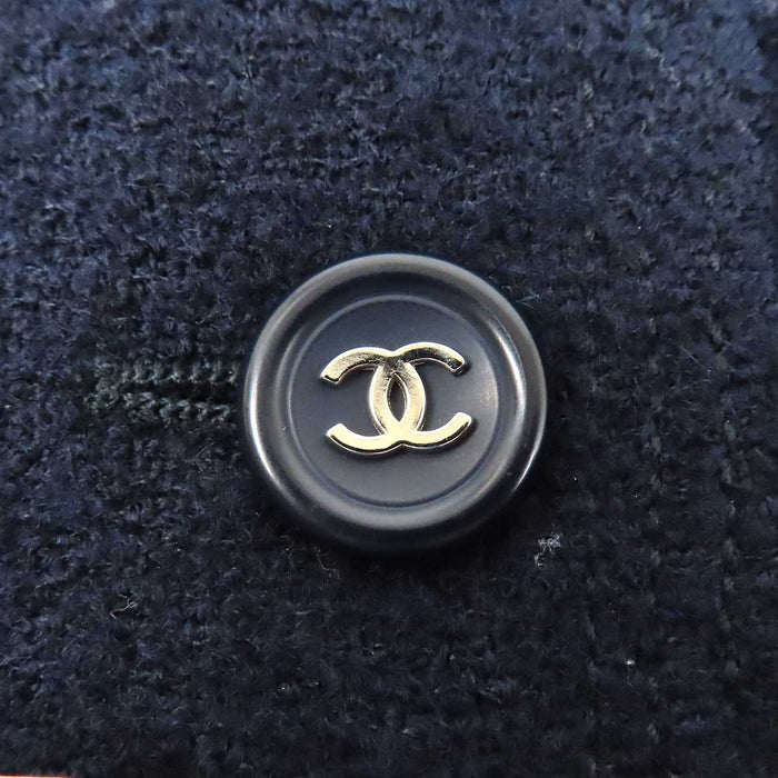 CHANEL 
96P COCO CC ココボタン クロップド丈 ウール 
ココマーク ツイード セットアップ
