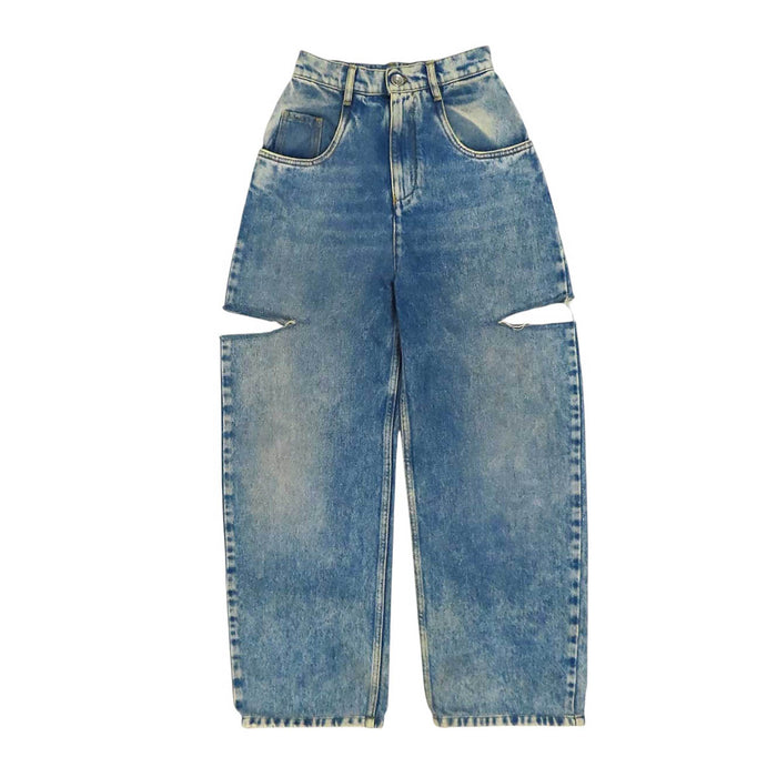 Maison Margiela 
コットン 
スラッシュ ディテール デニム ジーンズ
