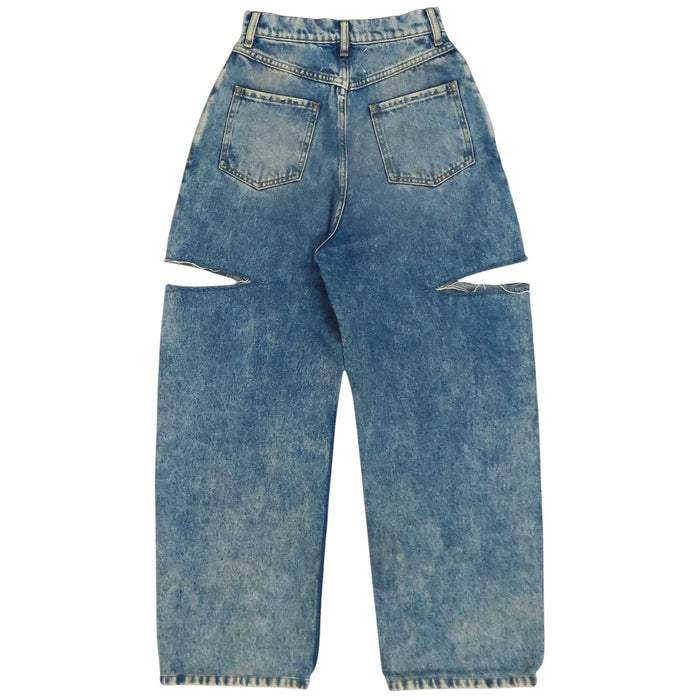 Maison Margiela 
コットン 
スラッシュ ディテール デニム ジーンズ