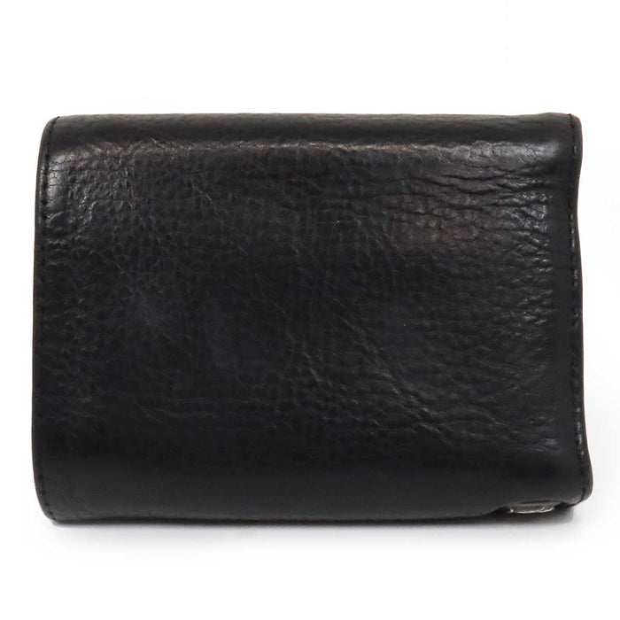 CHROME HEARTS 
CH 3FOLD Leather Trifold 
3-Fold Celtic Button Wallet