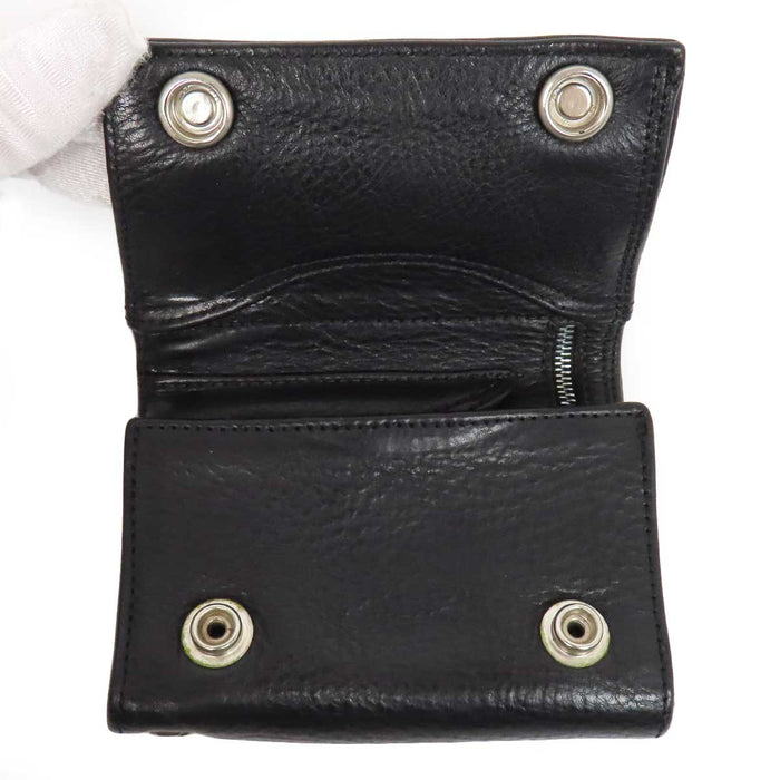 CHROME HEARTS 
CH 3FOLD レザー 三つ折り 
3フォールド ケルティックボタン ウォレット