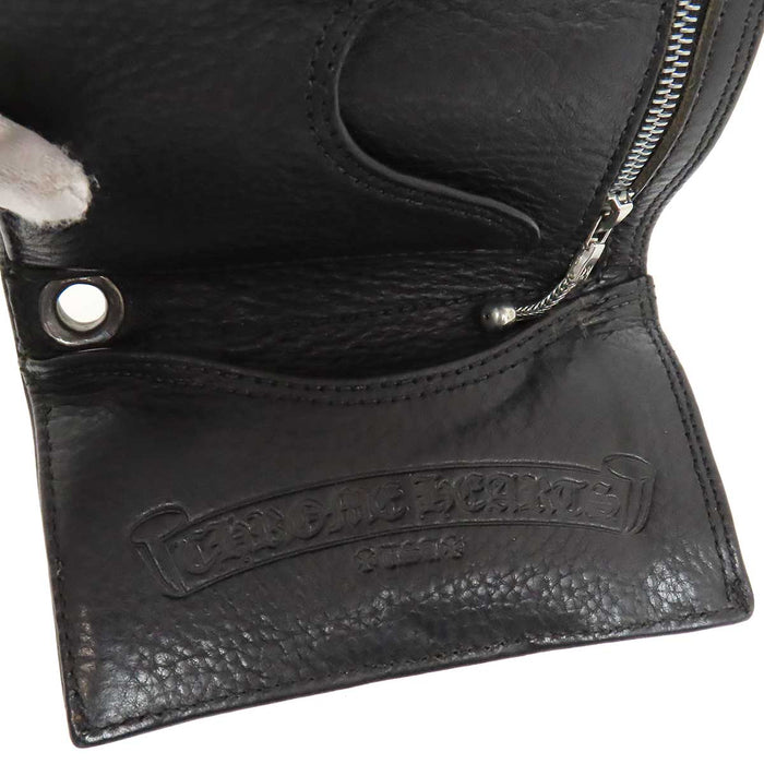 CHROME HEARTS 
CH 3FOLD レザー 三つ折り 
3フォールド ケルティックボタン ウォレット