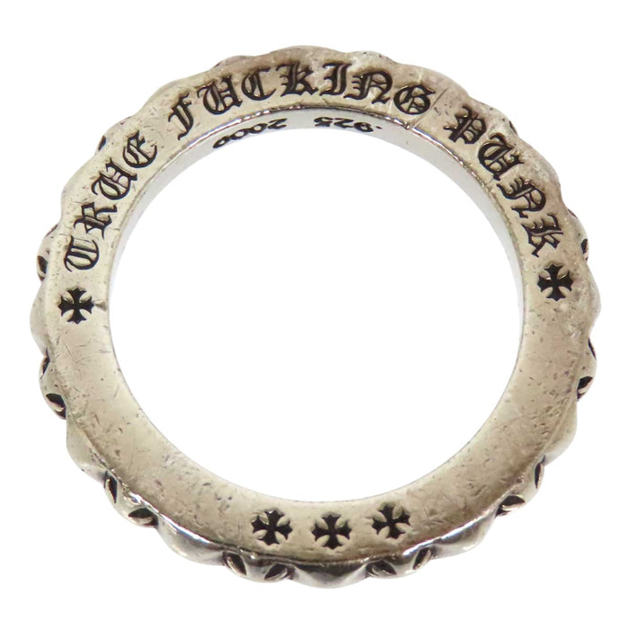 CHROME HEARTS 
CH TFP PNK PLS Silver Engraved 2009 
TFP Plus Punk Ring