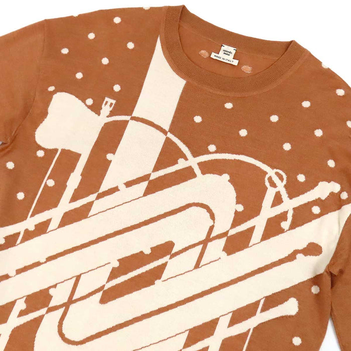 HERMES 
シルク 
クリッククラック カシミヤ ニット ワンピース