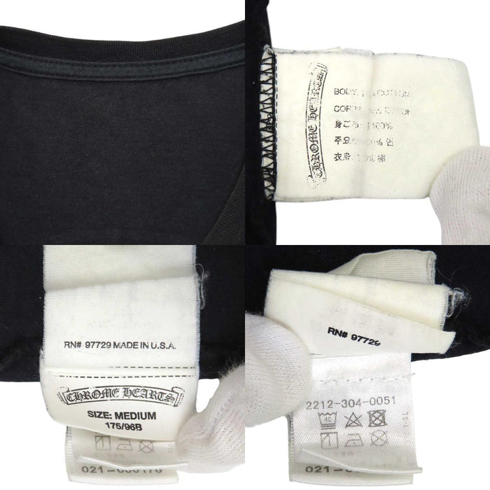 CHROME HEARTS 
CHプラス FUCK YOU スクロールラベル コットン 
ホースシュー プリント Tシャツ