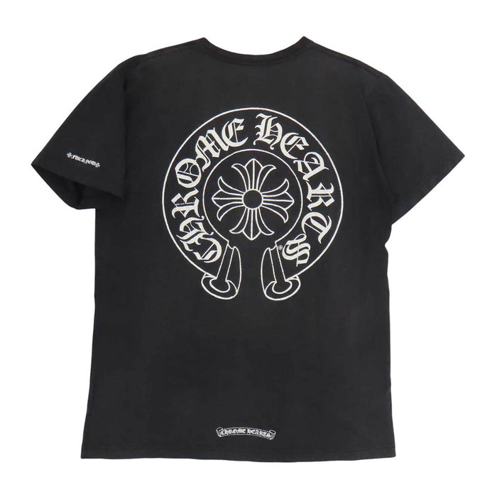 CHROME HEARTS 
CHプラス FUCK YOU スクロールラベル コットン 
ホースシュー プリント Tシャツ
