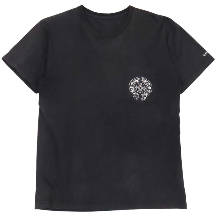 CHROME HEARTS 
CHプラス FUCK YOU スクロールラベル コットン 
ホースシュー プリント Tシャツ