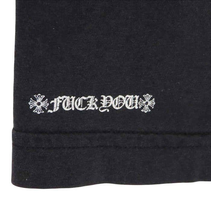 CHROME HEARTS 
CHプラス FUCK YOU スクロールラベル コットン 
ホースシュー プリント Tシャツ