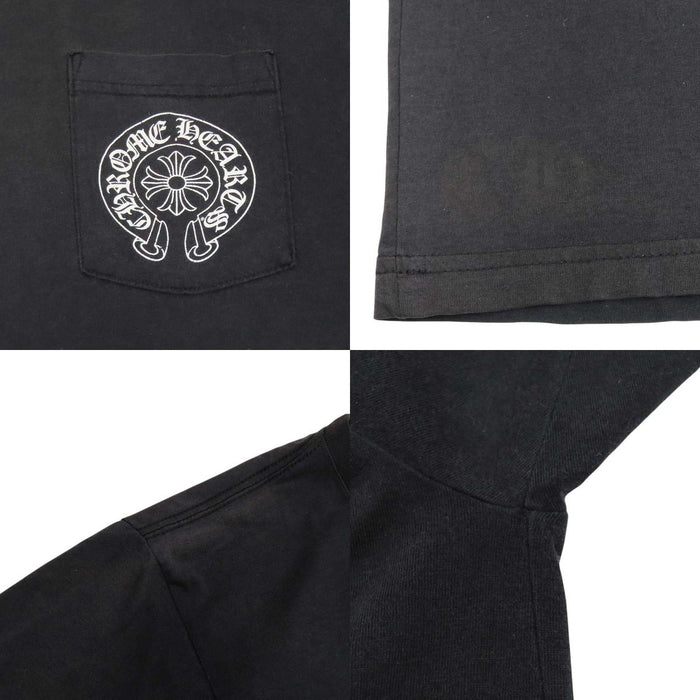 CHROME HEARTS 
CHプラス FUCK YOU スクロールラベル コットン 
ホースシュー プリント Tシャツ