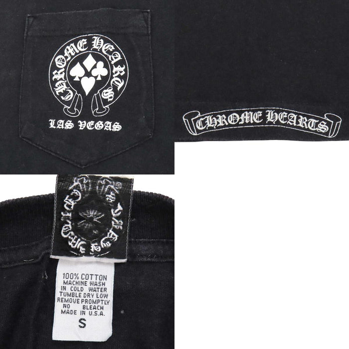 CHROME HEARTS 
CH LAS VEGAS コットン ヴィンテージ ホースシュー クロス 
ラスベガス限定 WELCOME プリント Tシャツ