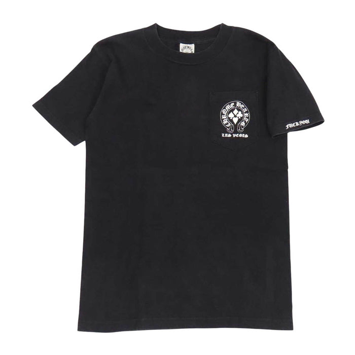 CHROME HEARTS 
CH LAS VEGAS コットン ヴィンテージ ホースシュー クロス 
ラスベガス限定 WELCOME プリント Tシャツ