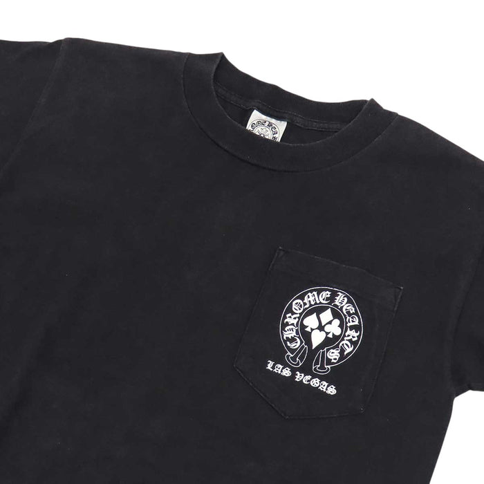 CHROME HEARTS 
CH LAS VEGAS コットン ヴィンテージ ホースシュー クロス 
ラスベガス限定 WELCOME プリント Tシャツ