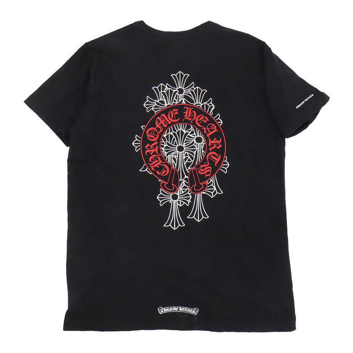 CHROME HEARTS 
CH コットン プリント バックプリント 
ホースシュー セメタリークロス Tシャツ