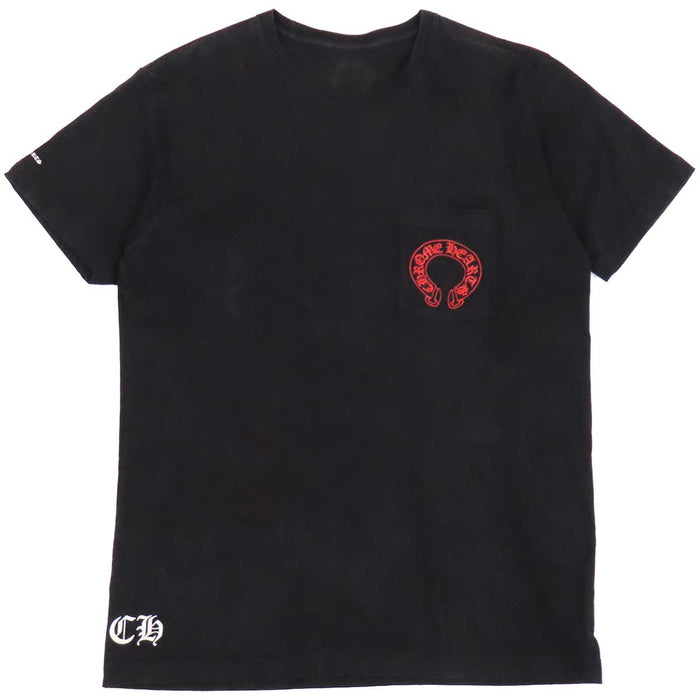 CHROME HEARTS 
CH コットン プリント バックプリント 
ホースシュー セメタリークロス Tシャツ