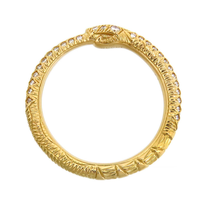GUCCI 
Ouroboros Diamond Ring