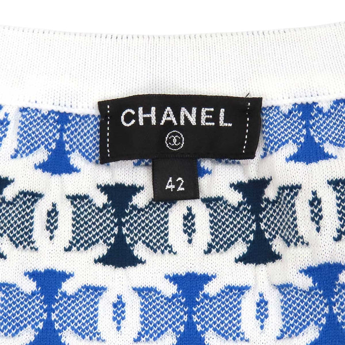 CHANEL 
COCO CC ロゴ 総柄 
ココマーク ノースリーブ カットソー