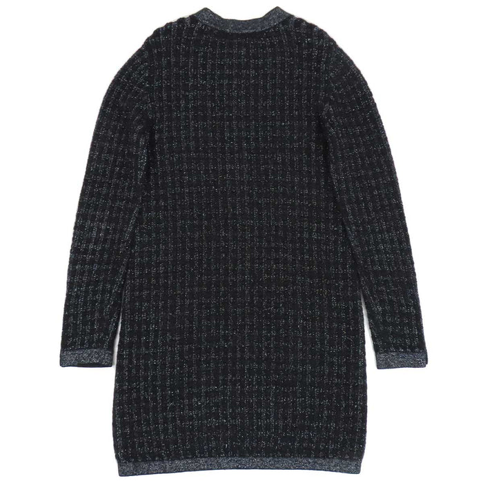 CHANEL 
COCO CC ココボタン コスチュームパール ロングスリーブ 
ココマーク ラメ ニット ワンピース