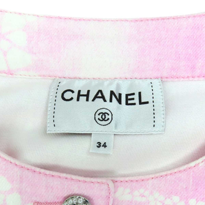 CHANEL 
COCO CC ロゴ ココボタン コットン 
ココマーク ショートスリーブ ワンピース