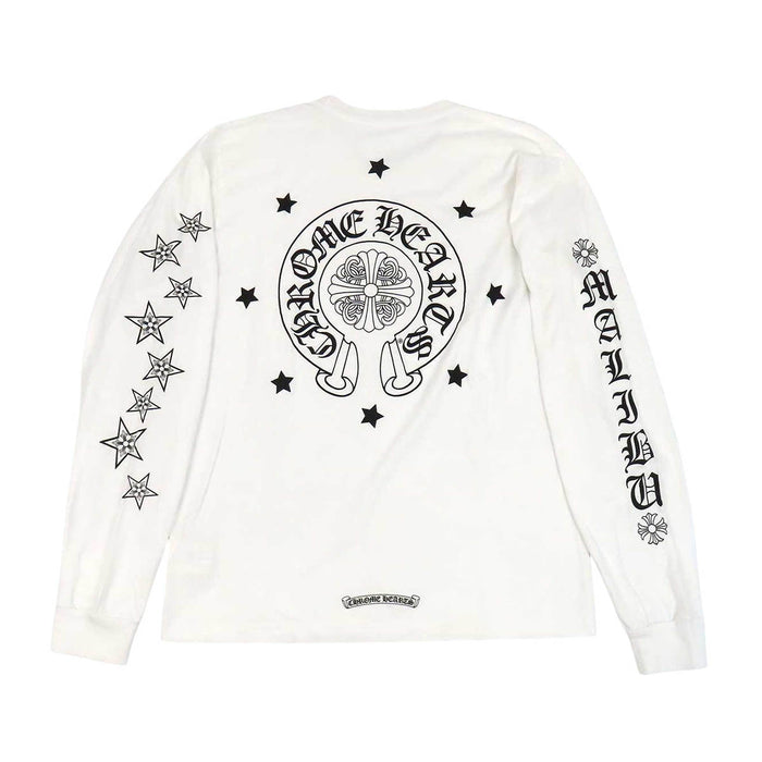 CHROME HEARTS 
CH コットン スター MALIBU マリブ 
ホースシュー スター プリント ロングスリーブ Tシャツ