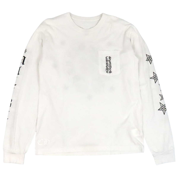 CHROME HEARTS 
CH コットン スター MALIBU マリブ 
ホースシュー スター プリント ロングスリーブ Tシャツ