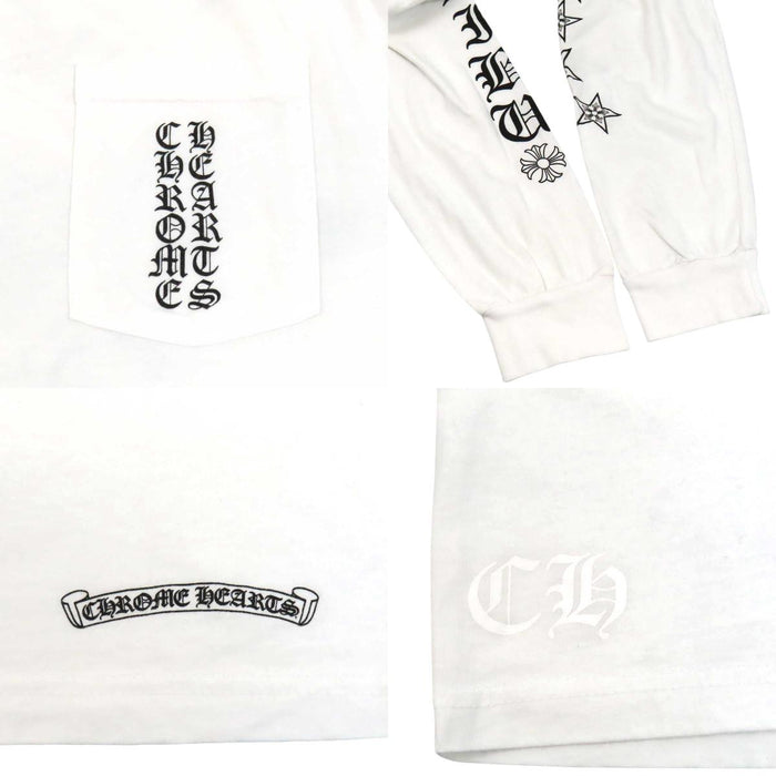 CHROME HEARTS 
CH コットン スター MALIBU マリブ 
ホースシュー スター プリント ロングスリーブ Tシャツ