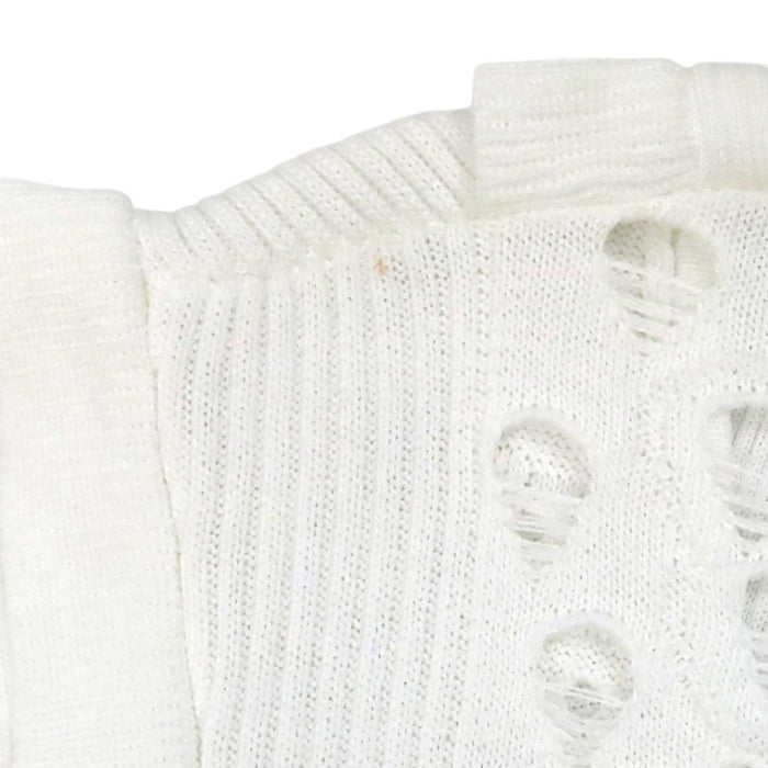 CHANEL 
COCO CC ココボタン コットン レース ニット 
ココマーク フレンチスリーブ ワンピース